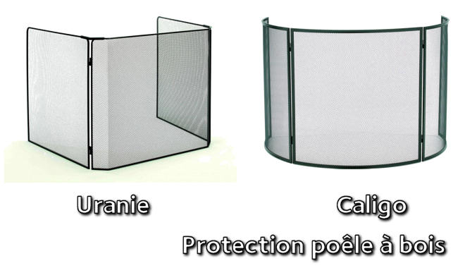 Protection poêle à bois Uranie et Caligo